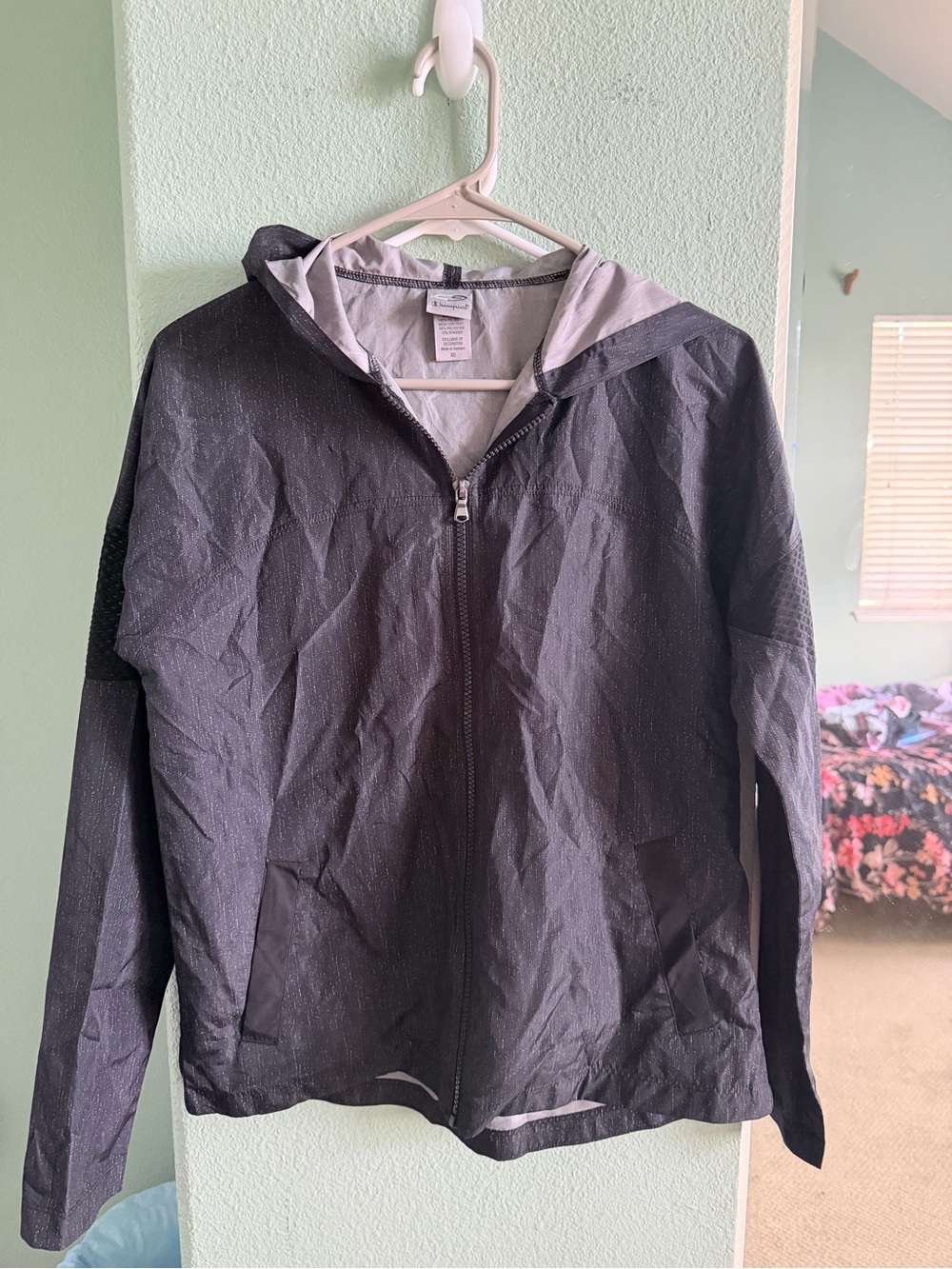 Women’s Black Hooded Waterproof Lightweight Jacket